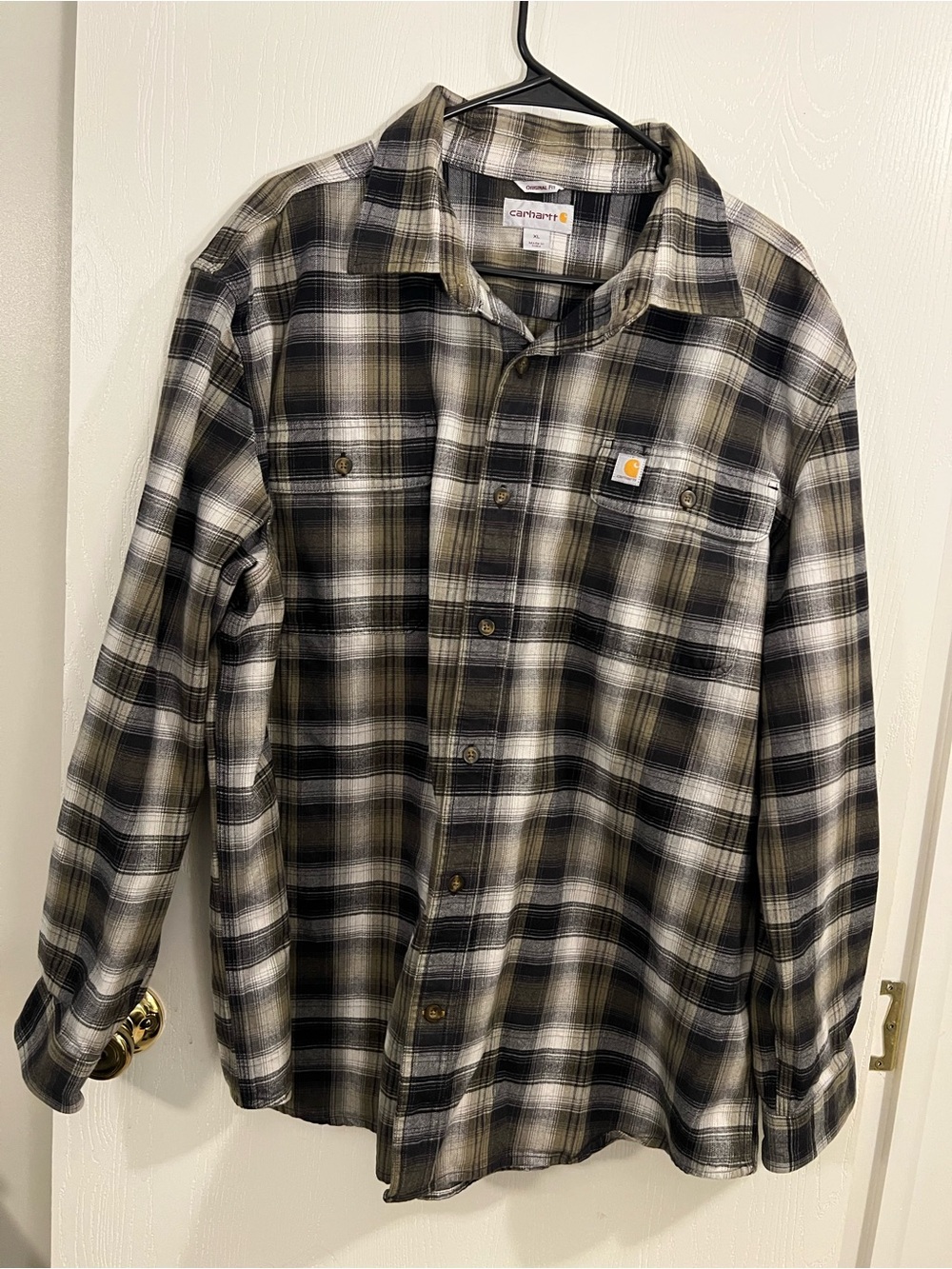 Carhartt Men's Heavyweight Plaid Flannel Shirt XL